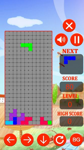 Classic Tetris 게임 스크린 샷