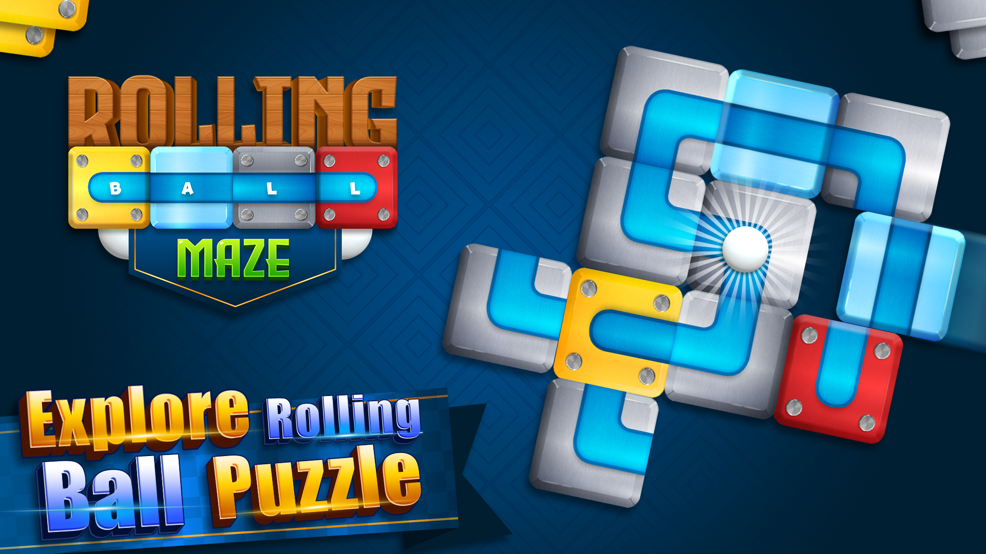 Captura de Tela do Jogo Rolling Ball Maze・Block Puzzle
