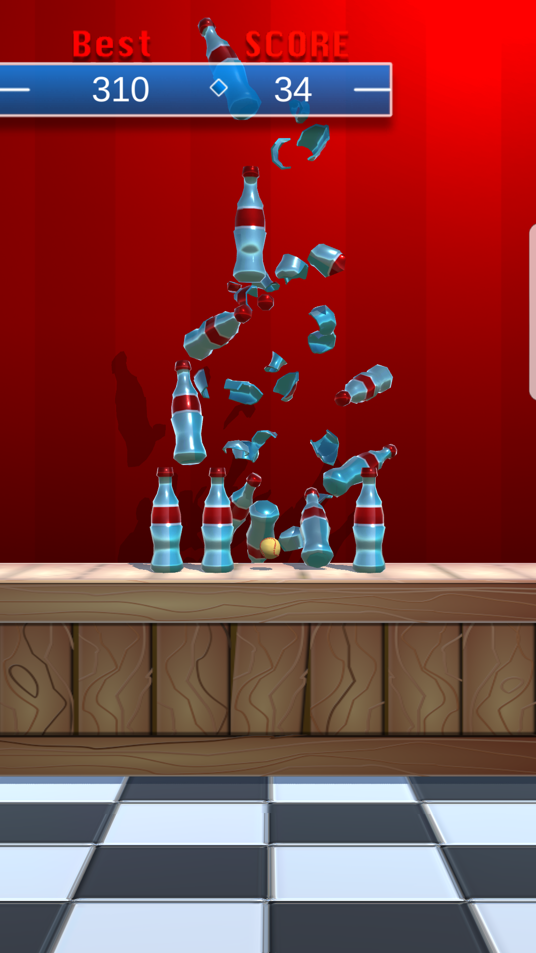 Bottle Break Challenge Game Screenshot