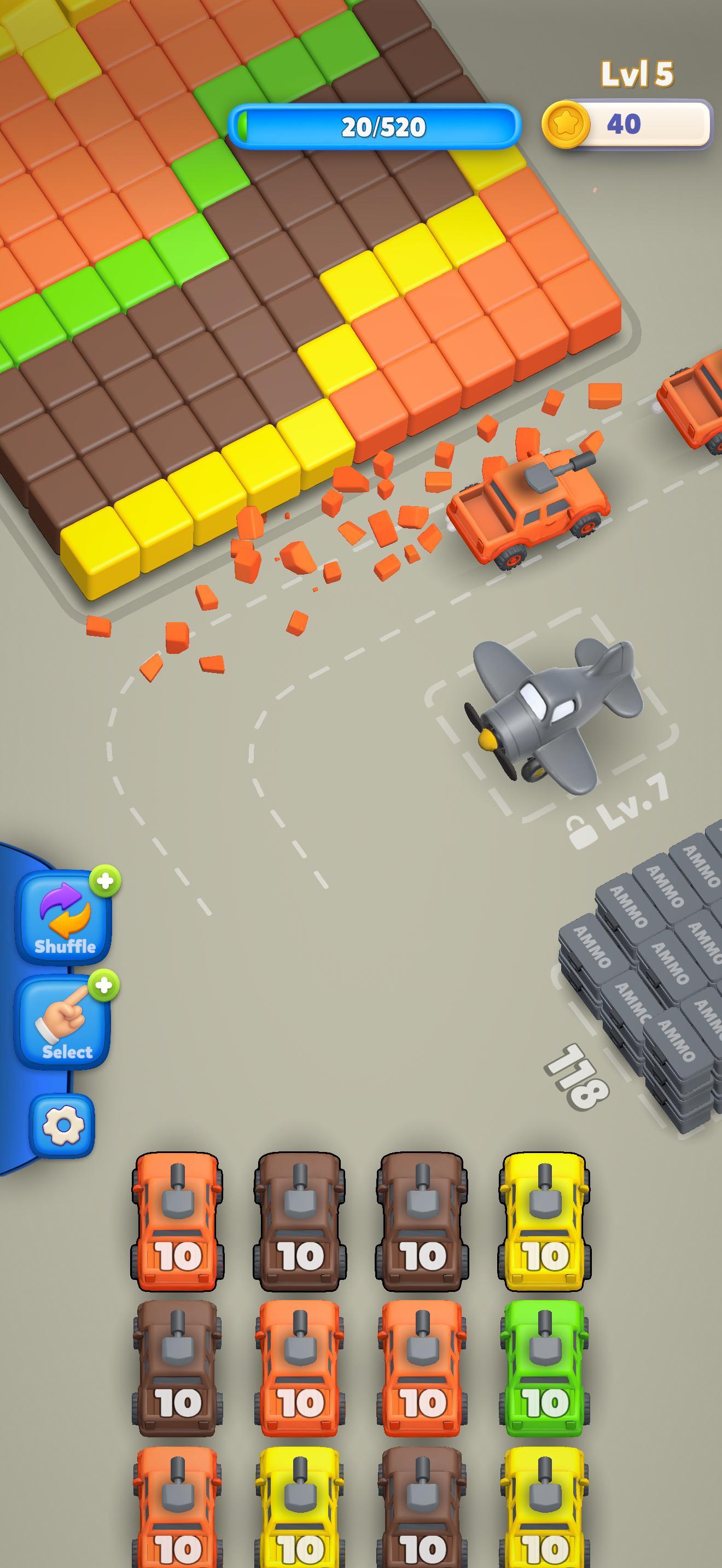 Shoot The Blocks Game Screenshot