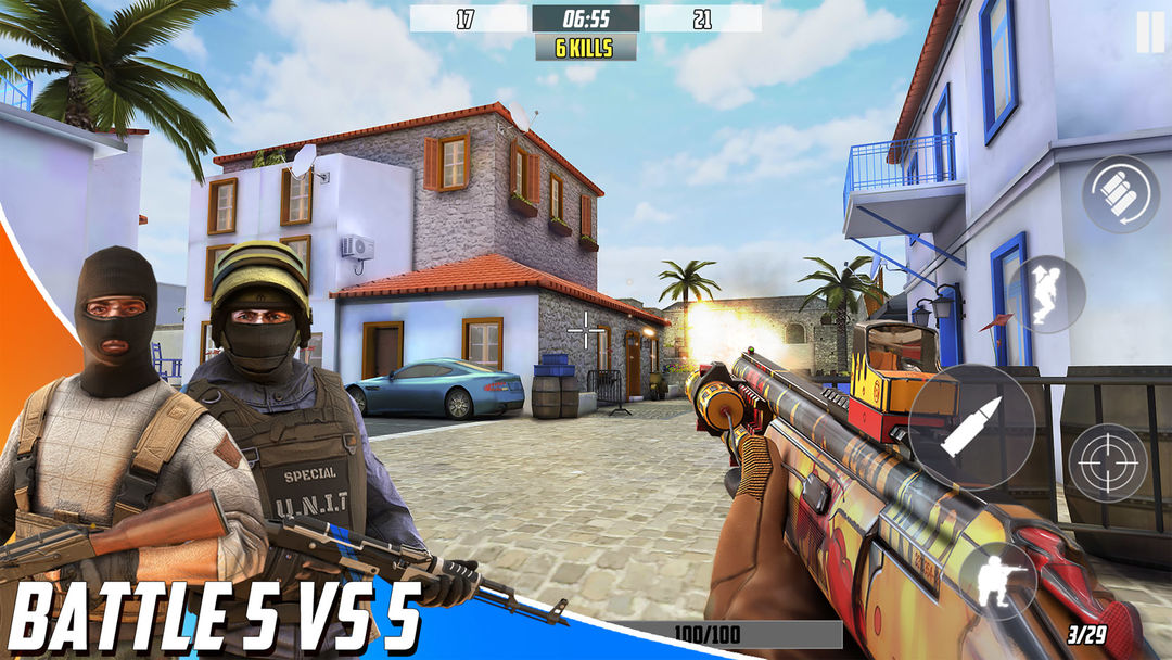 Hazmob: FPS Gun Shooting Games ภาพหน้าจอเกม