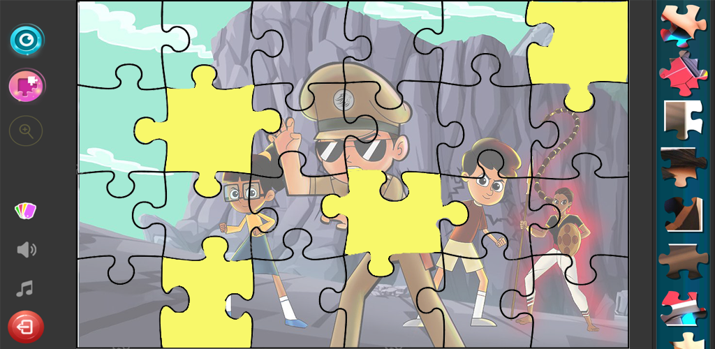 Little Singham puzzel game Game Screenshot