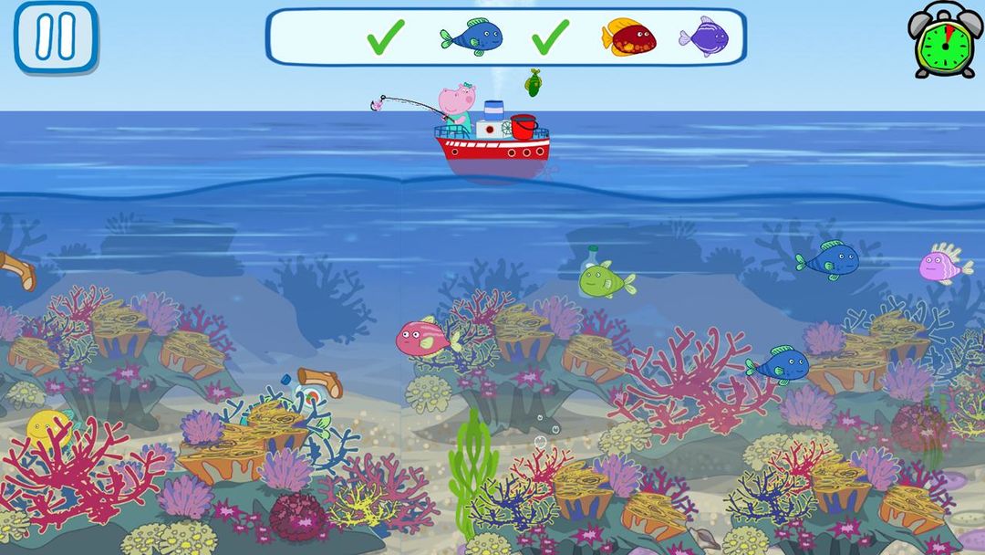 Funny Kids Fishing Games screenshot game