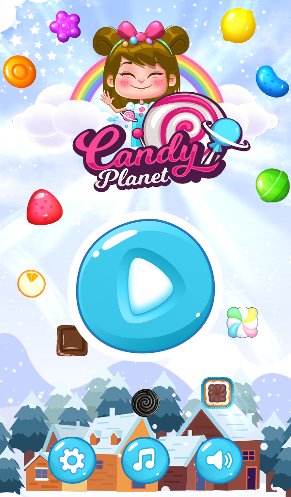 Candy Planet-Match 3 Puzzle ภาพหน้าจอเกม