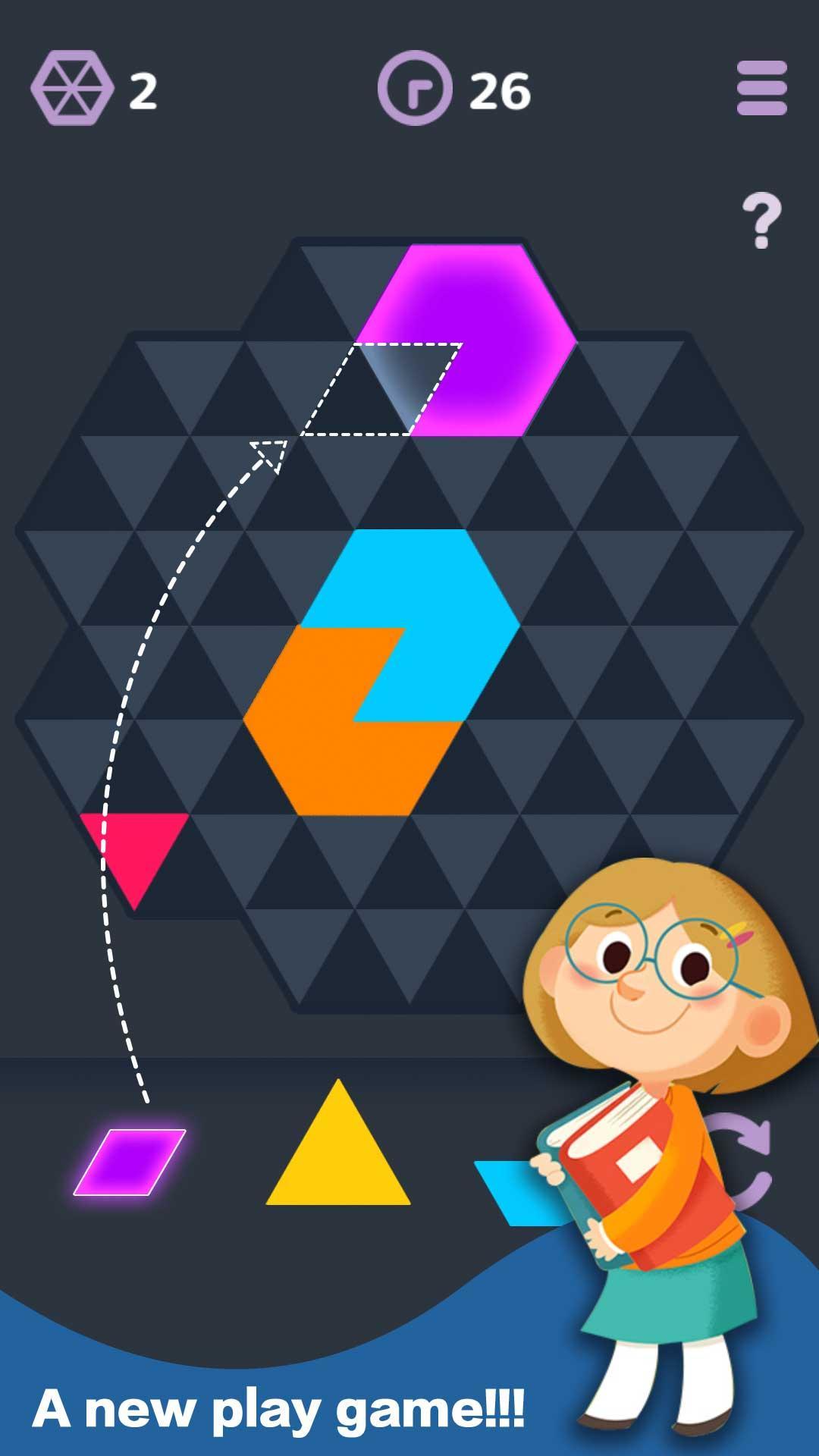 Hexagon Color ภาพหน้าจอเกม