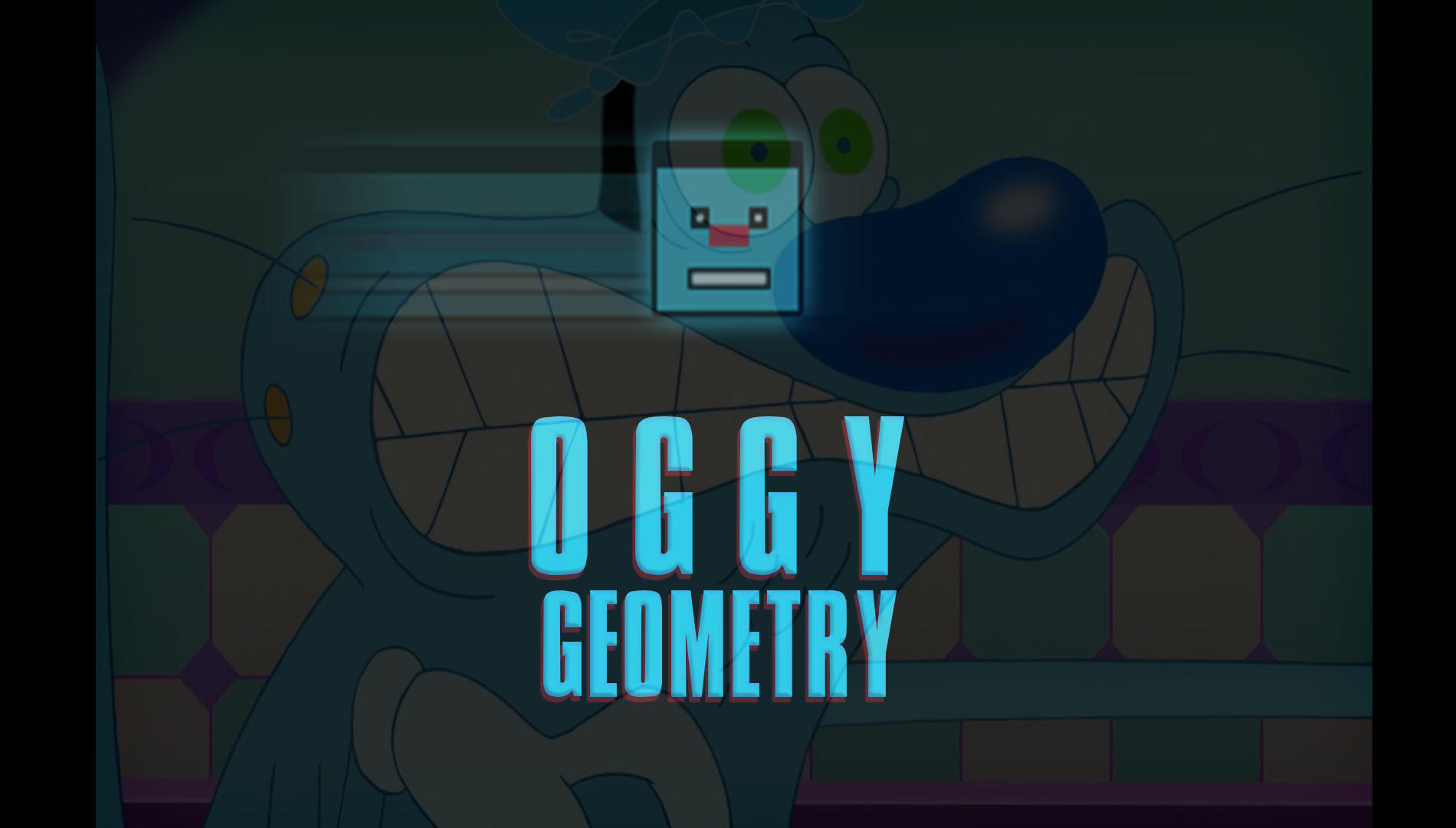 Oggy Geometry Jump Dash Game Screenshot