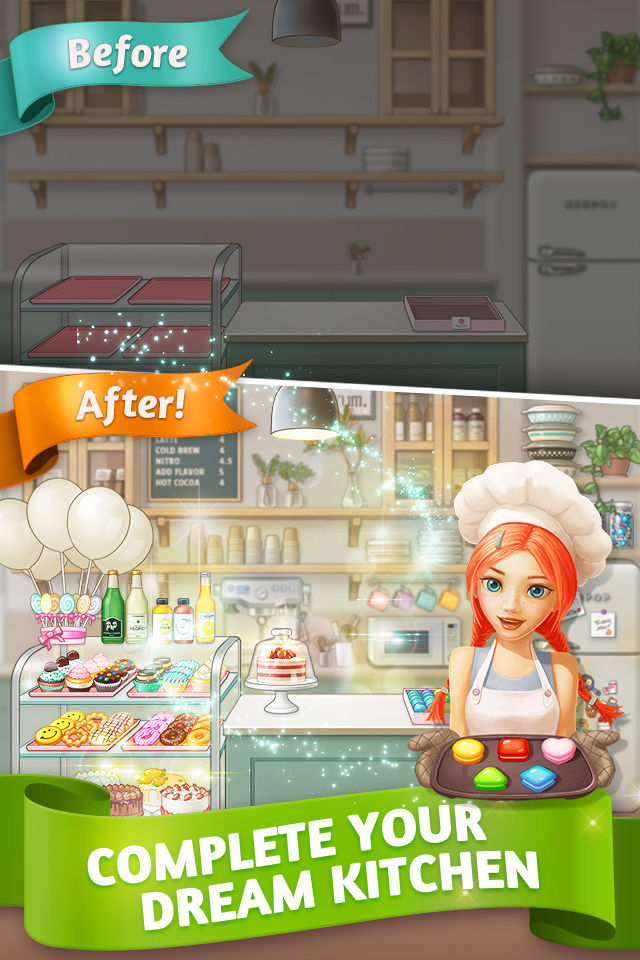 Cake Cooking POP : Match3 screenshot game