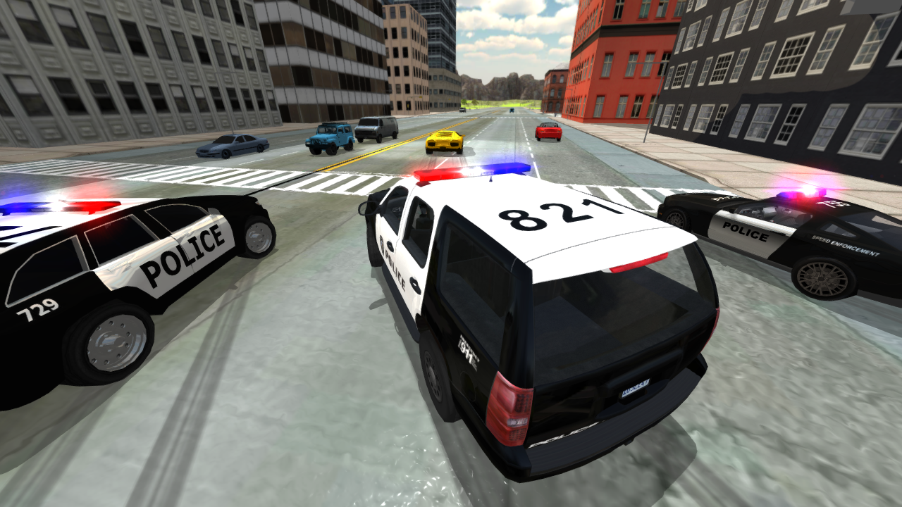 Screenshot 1 of Cop Car Police Chase Fahren 1.07