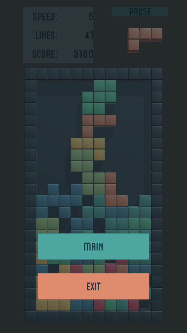Tetris遊戲截圖