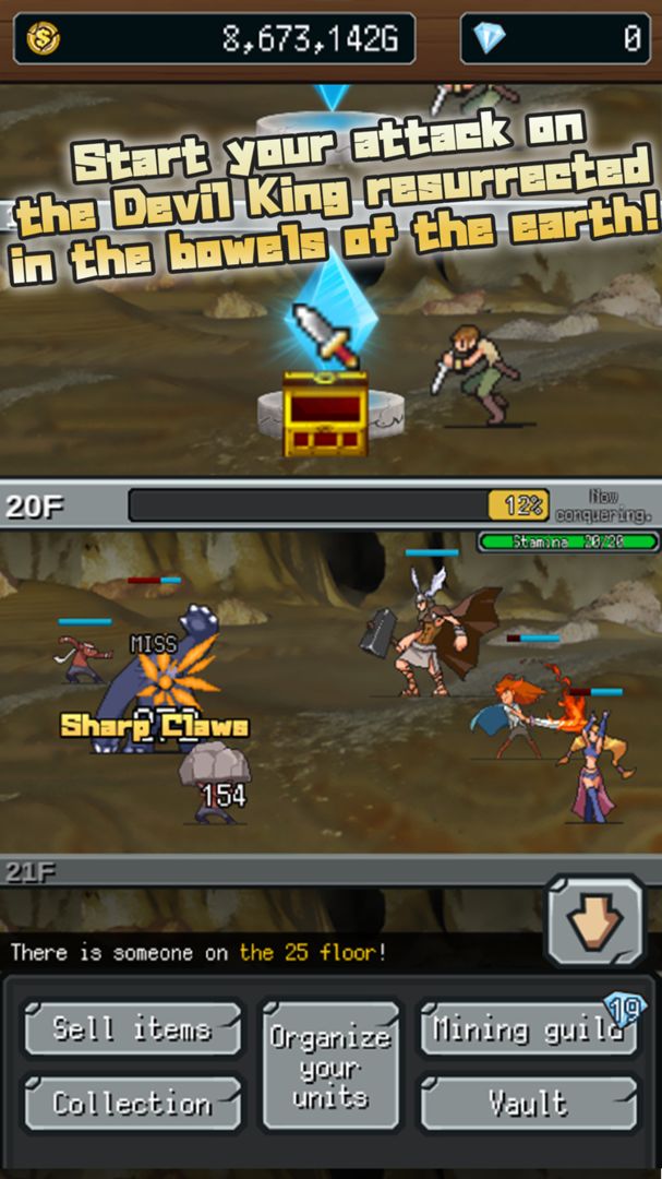 Screenshot of Tap Dungeon RPG