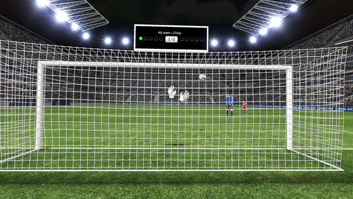 Final Kick VR - Virtual Reality free soccer game for Google Cardboard Game Screenshot