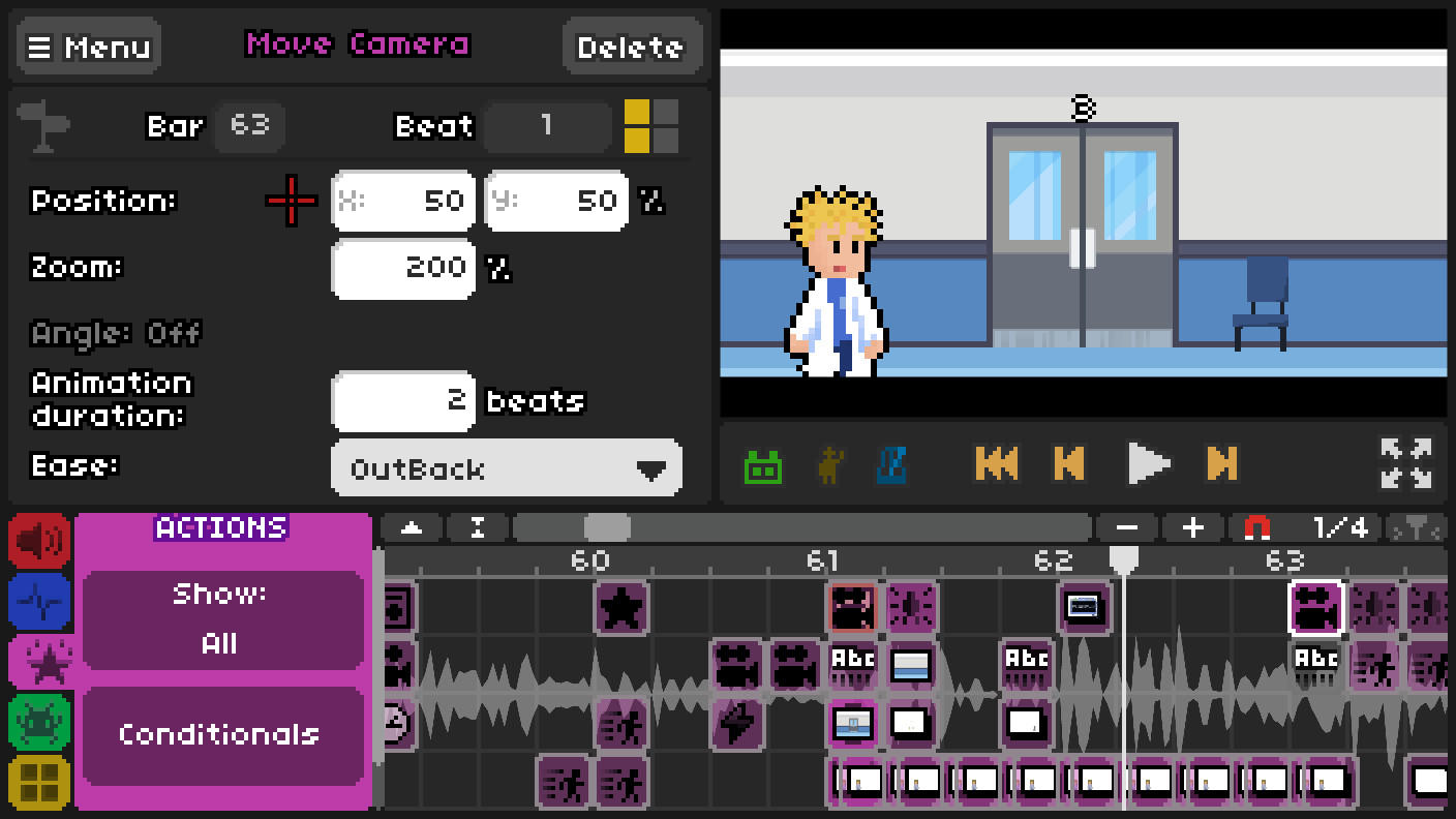Screenshot of Rhythm Doctor