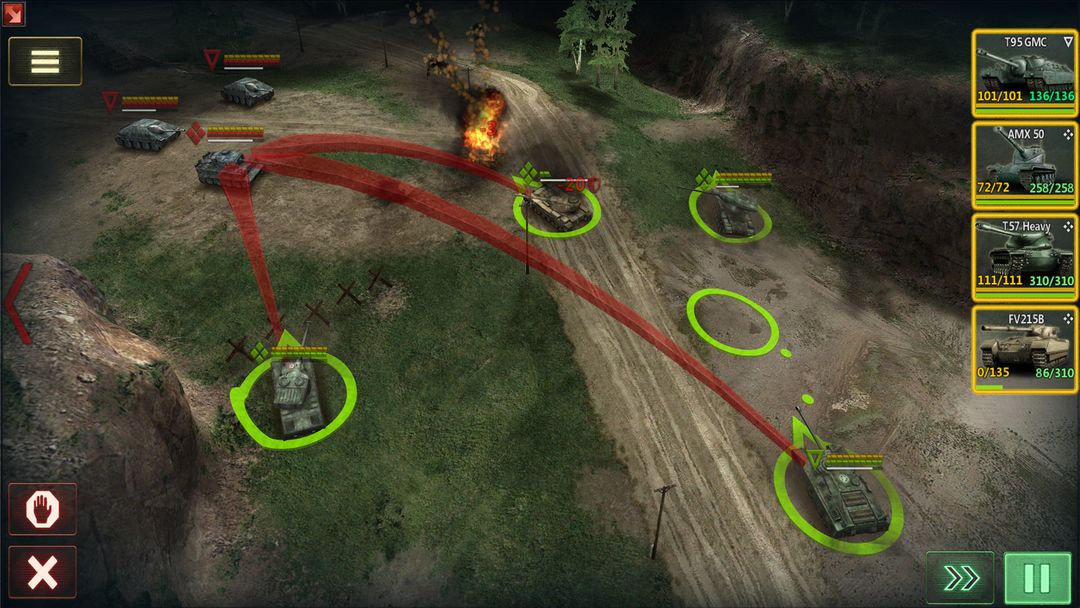 Screenshot of Armor Age: Tank Wars (Unreleased)