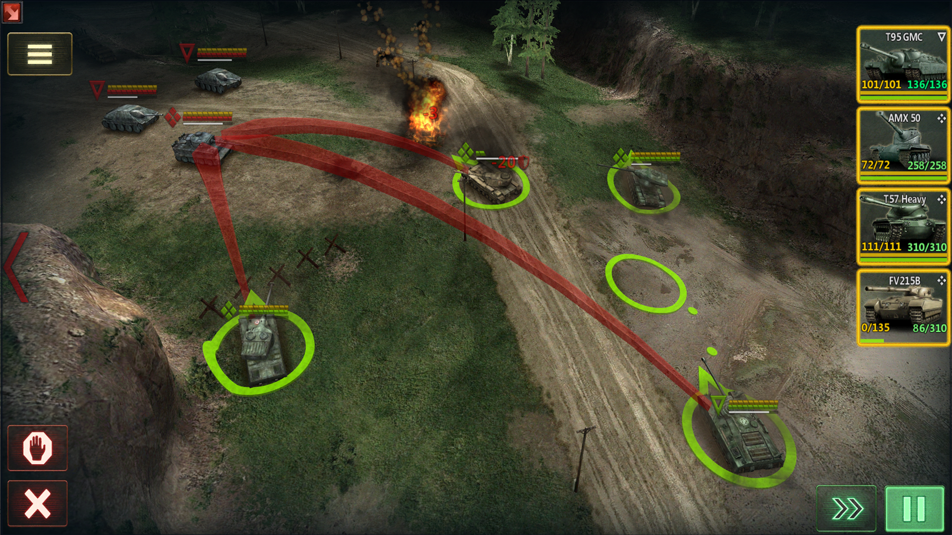 Armor Age: WW2 tank strategy Game Screenshot