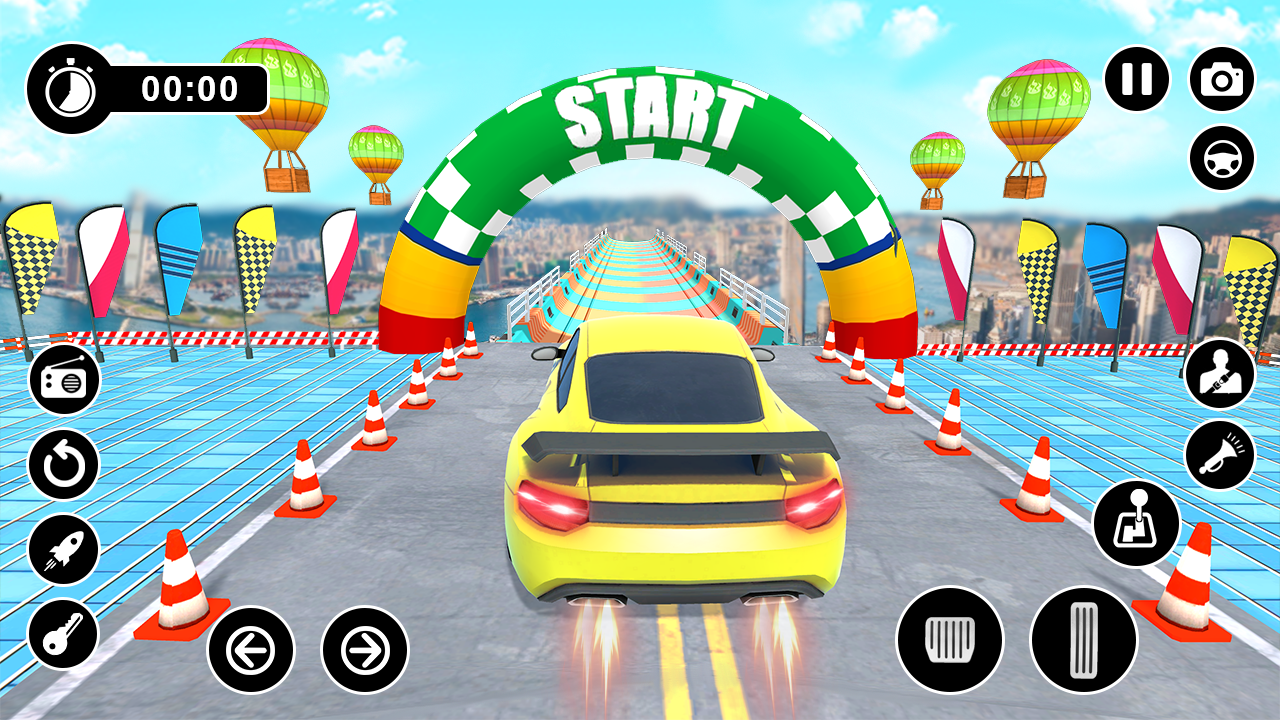 Mega Car Stunt Driving Race Game Screenshot