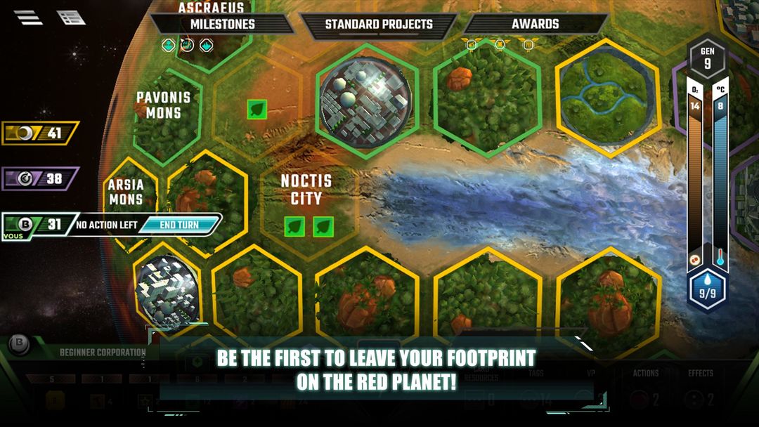 Terraforming Mars 게임 스크린 샷