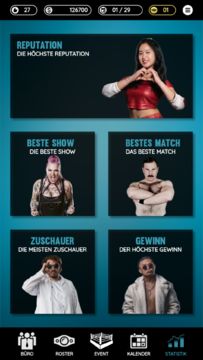 Wrestling Manager Mobile Game Screenshot