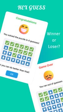 Hex Guess - Color Match Game Game Screenshot