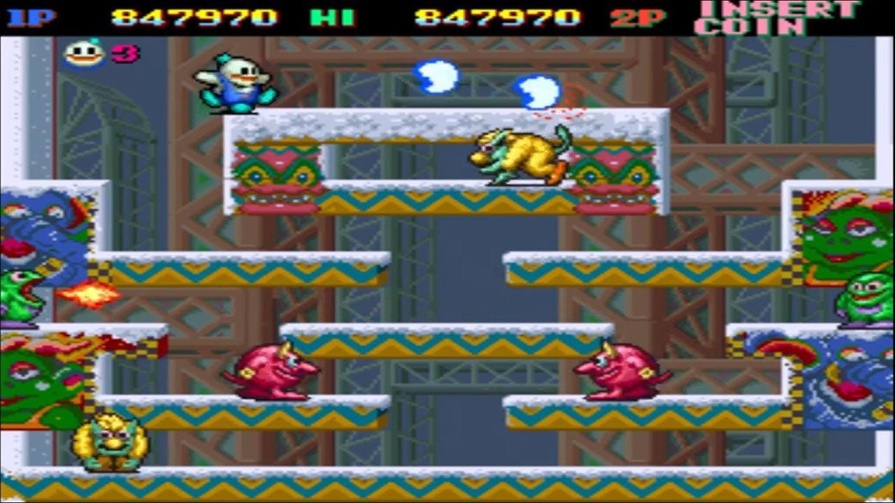 スノーブラザーズ　クラシック ゲームのスクリーンショット