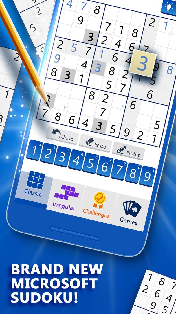 Microsoft Sudoku screenshot game