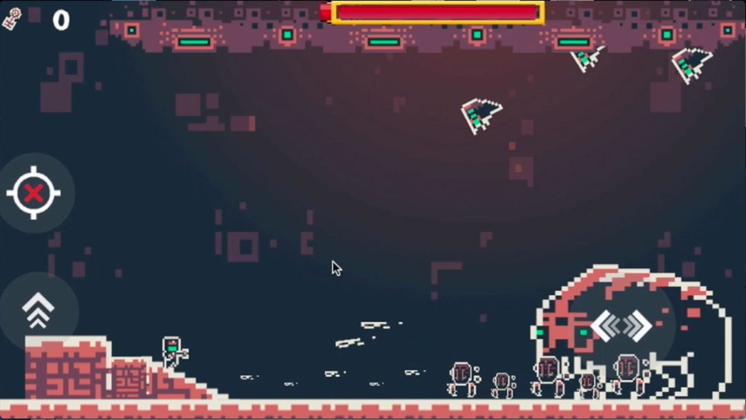 Inhabited 2d pixel platformer screenshot game