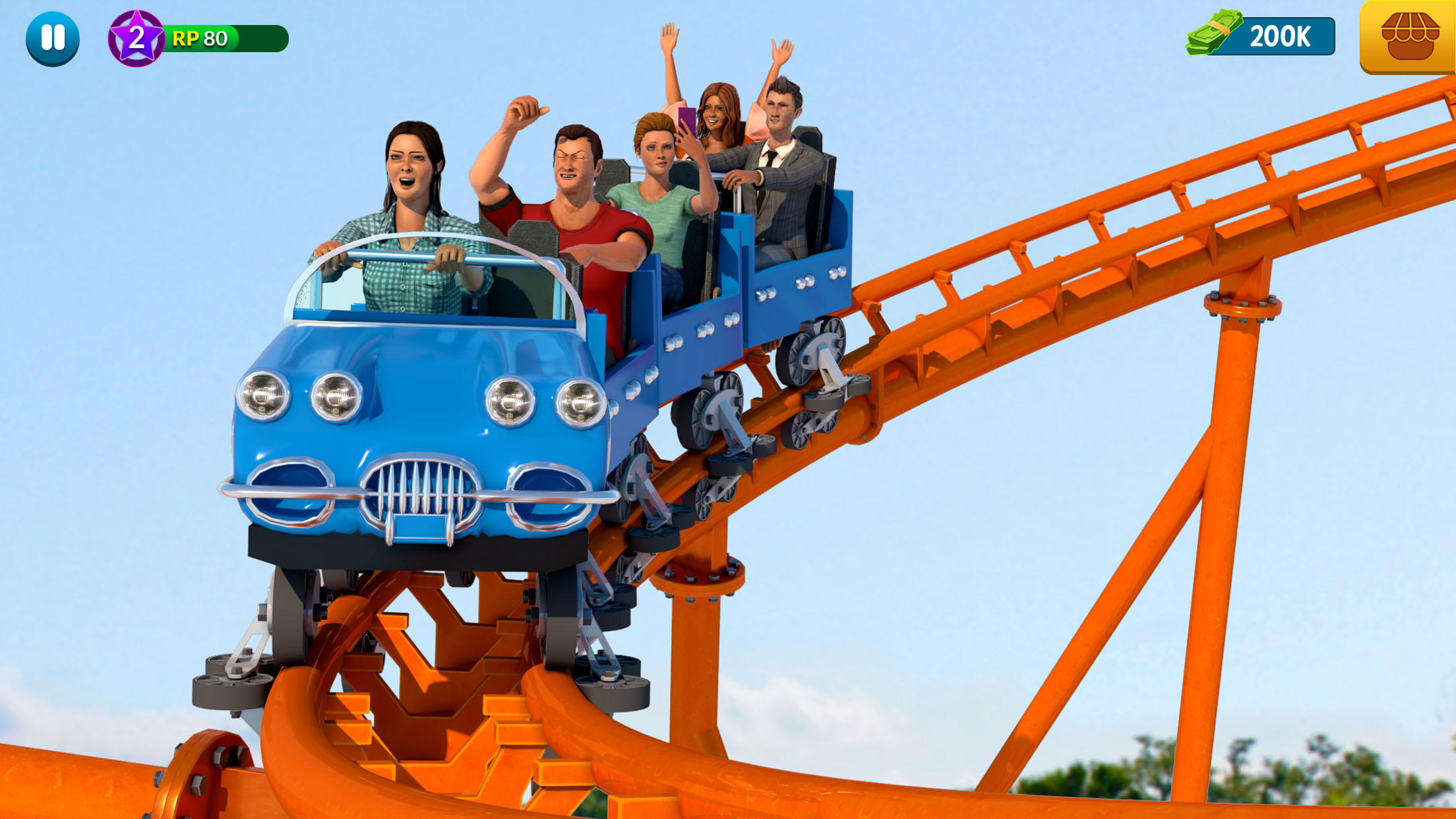 Roller Coaster 3D Theme Park android iOS apk download for free