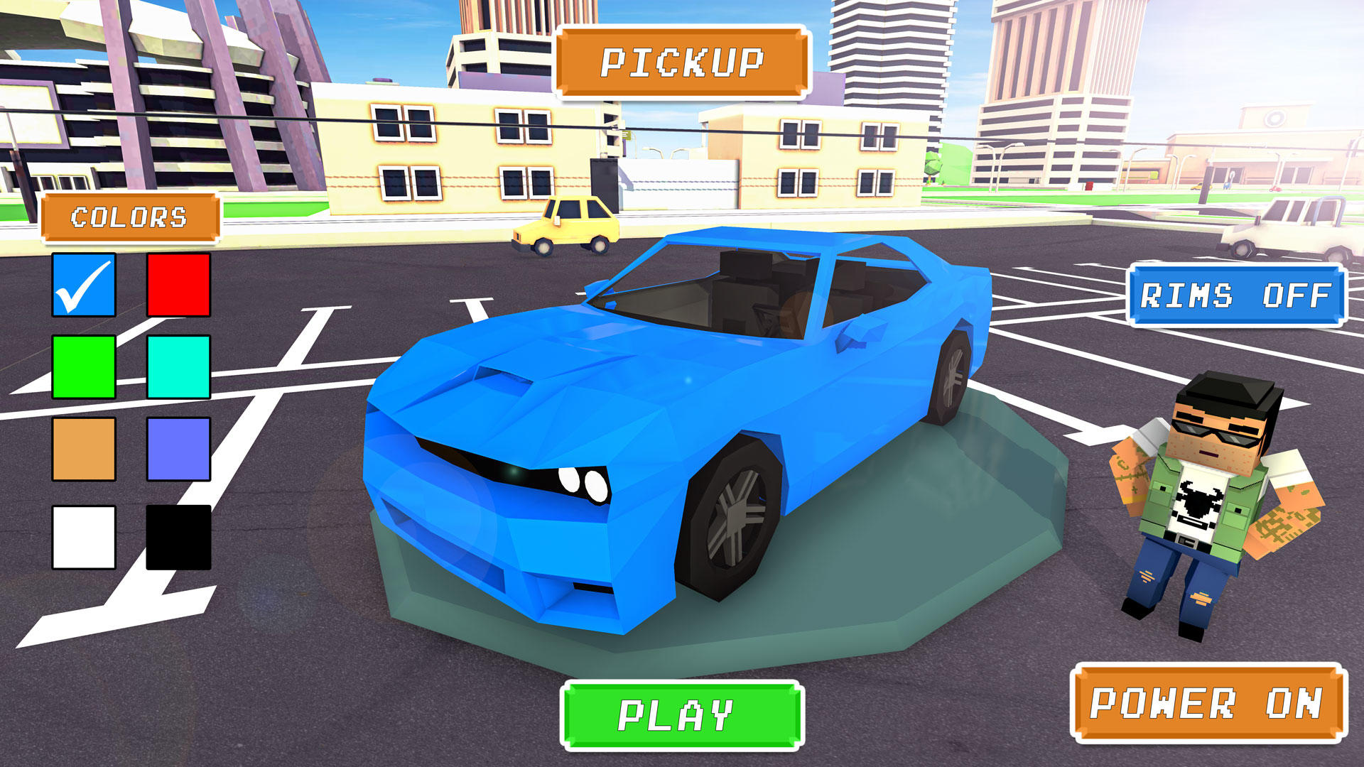 Blocky Racing Game- Car Game 게임 스크린샷