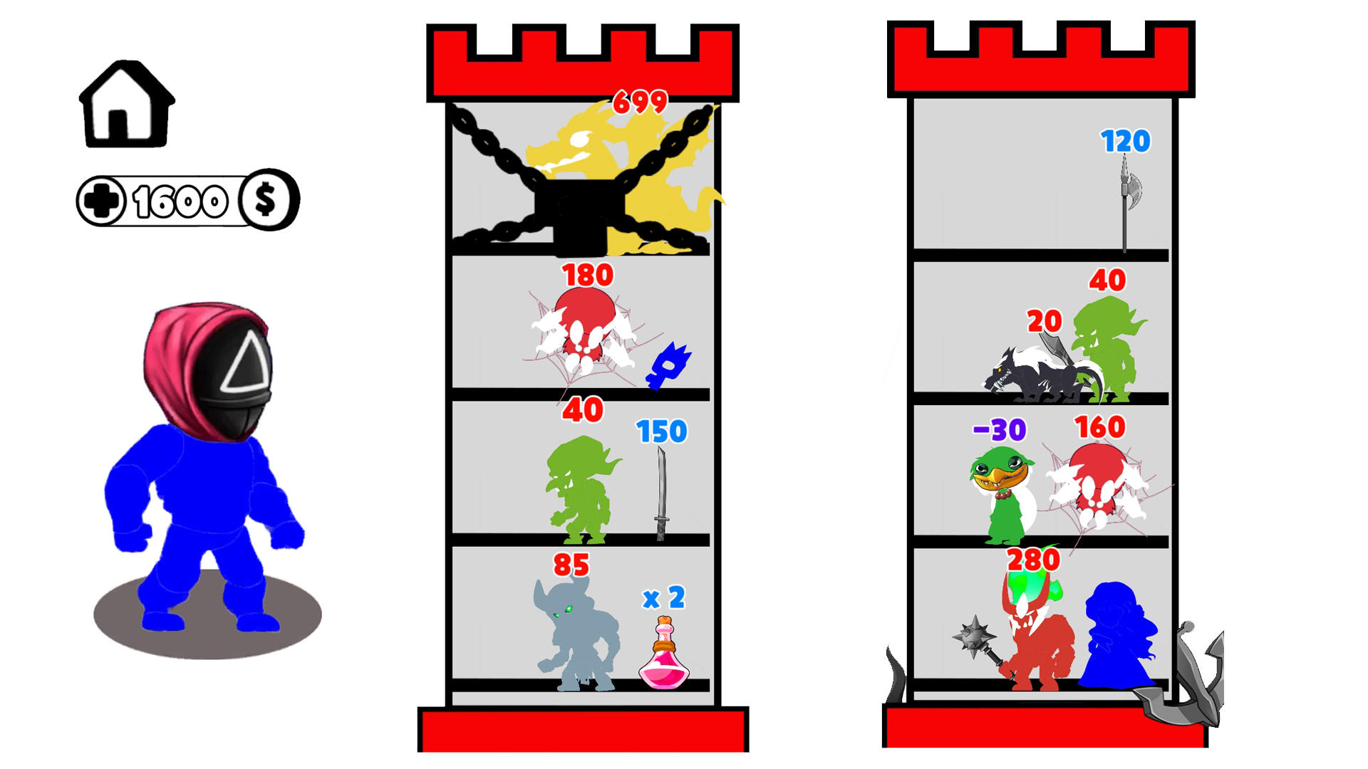 Defense Tower: Stick Hero War screenshot game