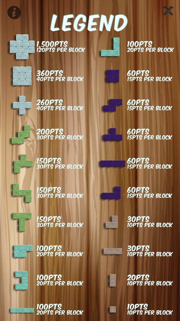 Screenshot of Woodblox Puzzle Wooden Blocks