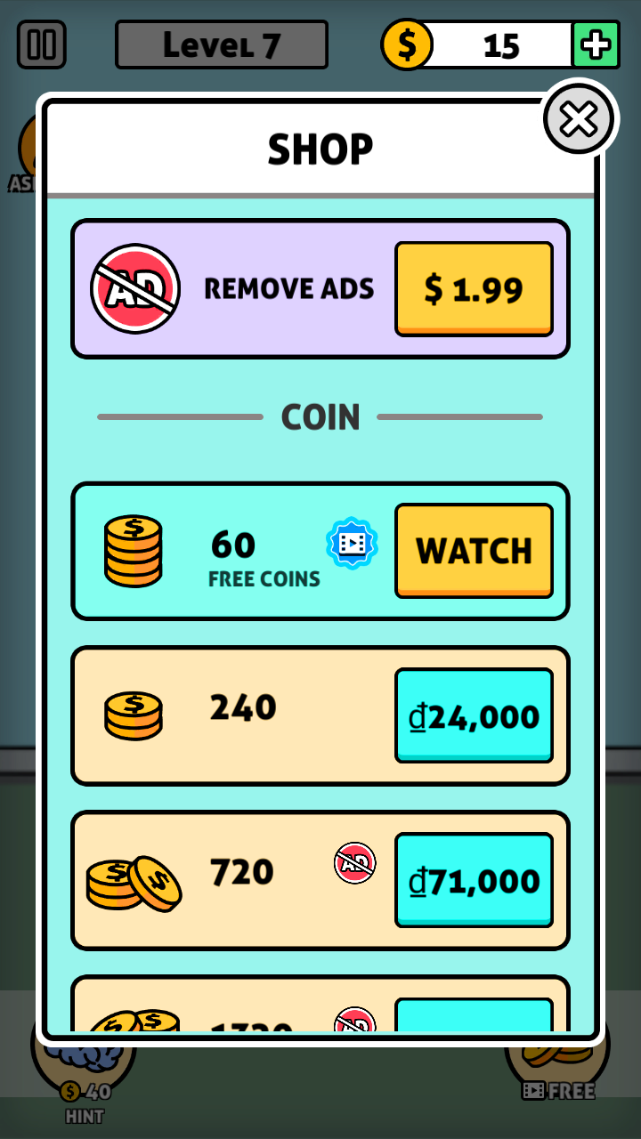 Mystery Words Room Game Screenshot