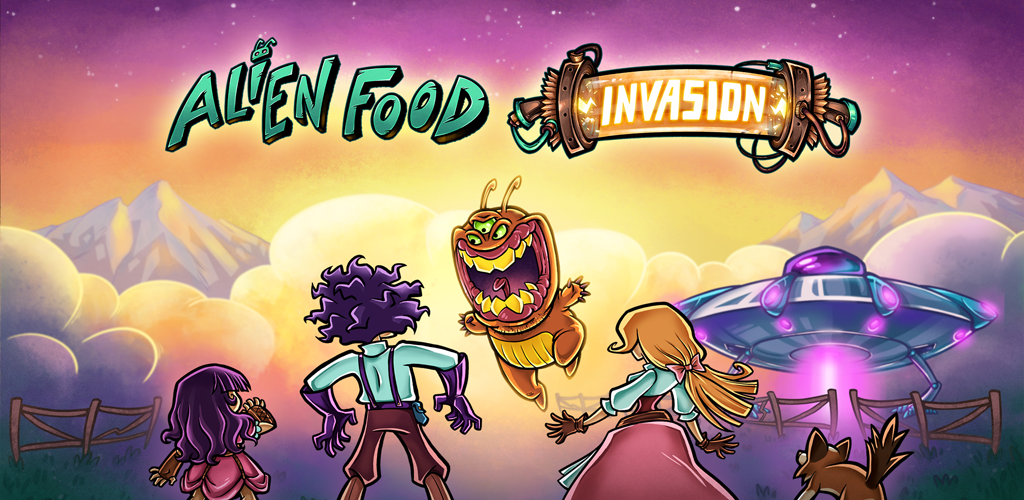 Screenshot dari video Alien Food Invasion