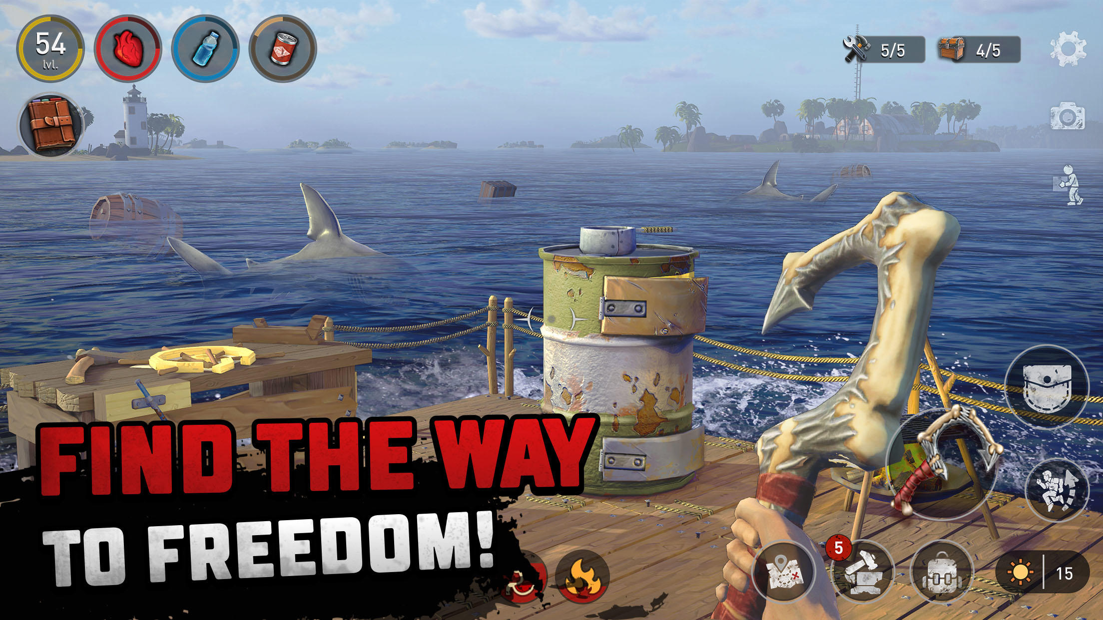 Raft® Survival - Ocean Nomad Game Screenshot
