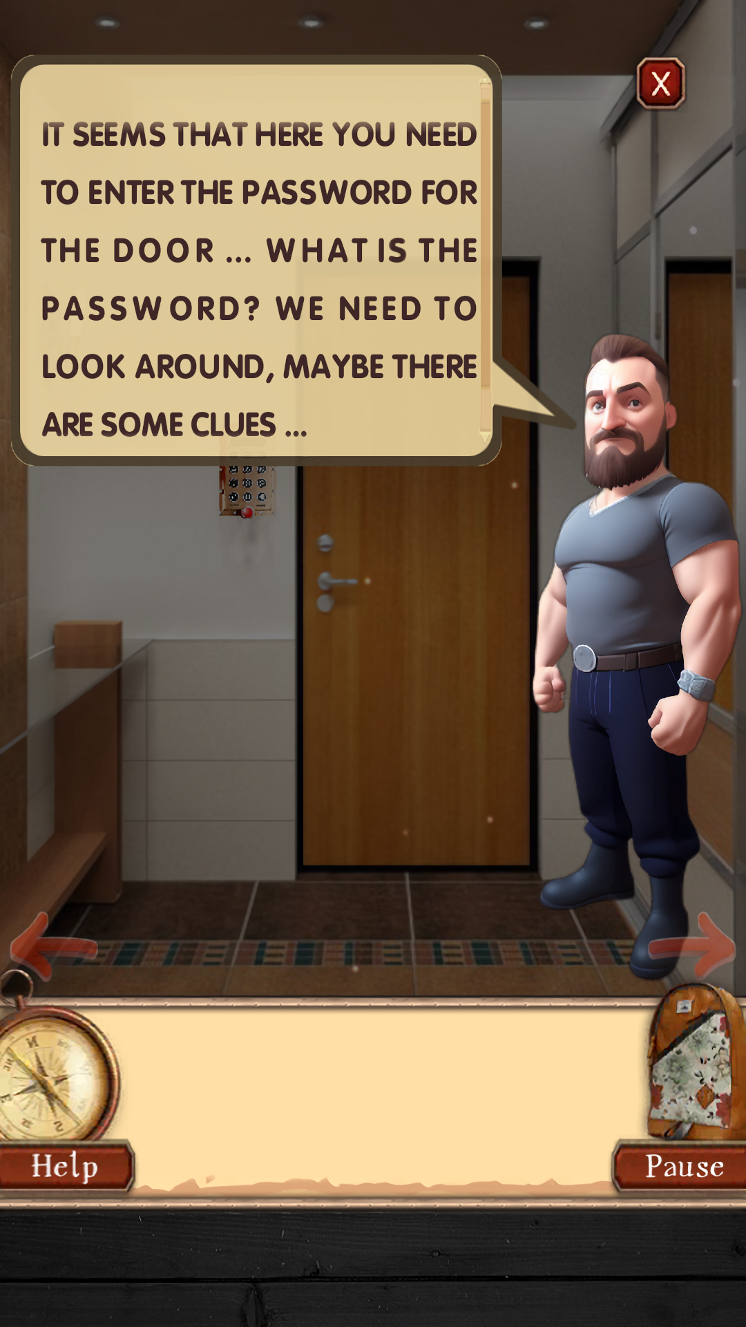 Escape room Puzzle door Game Screenshot