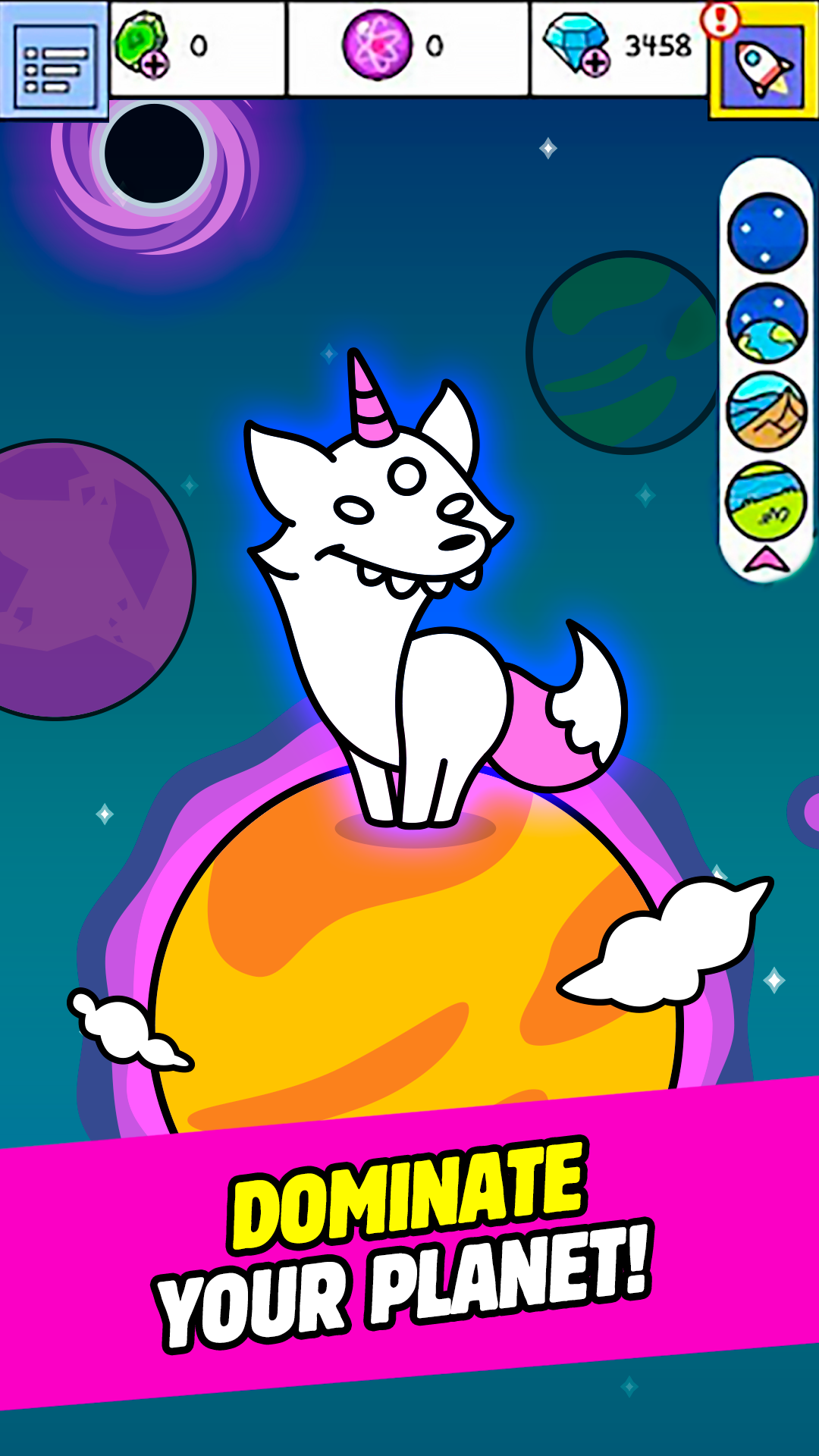 Evolution Galaxy: Mutant Merge Game Screenshot