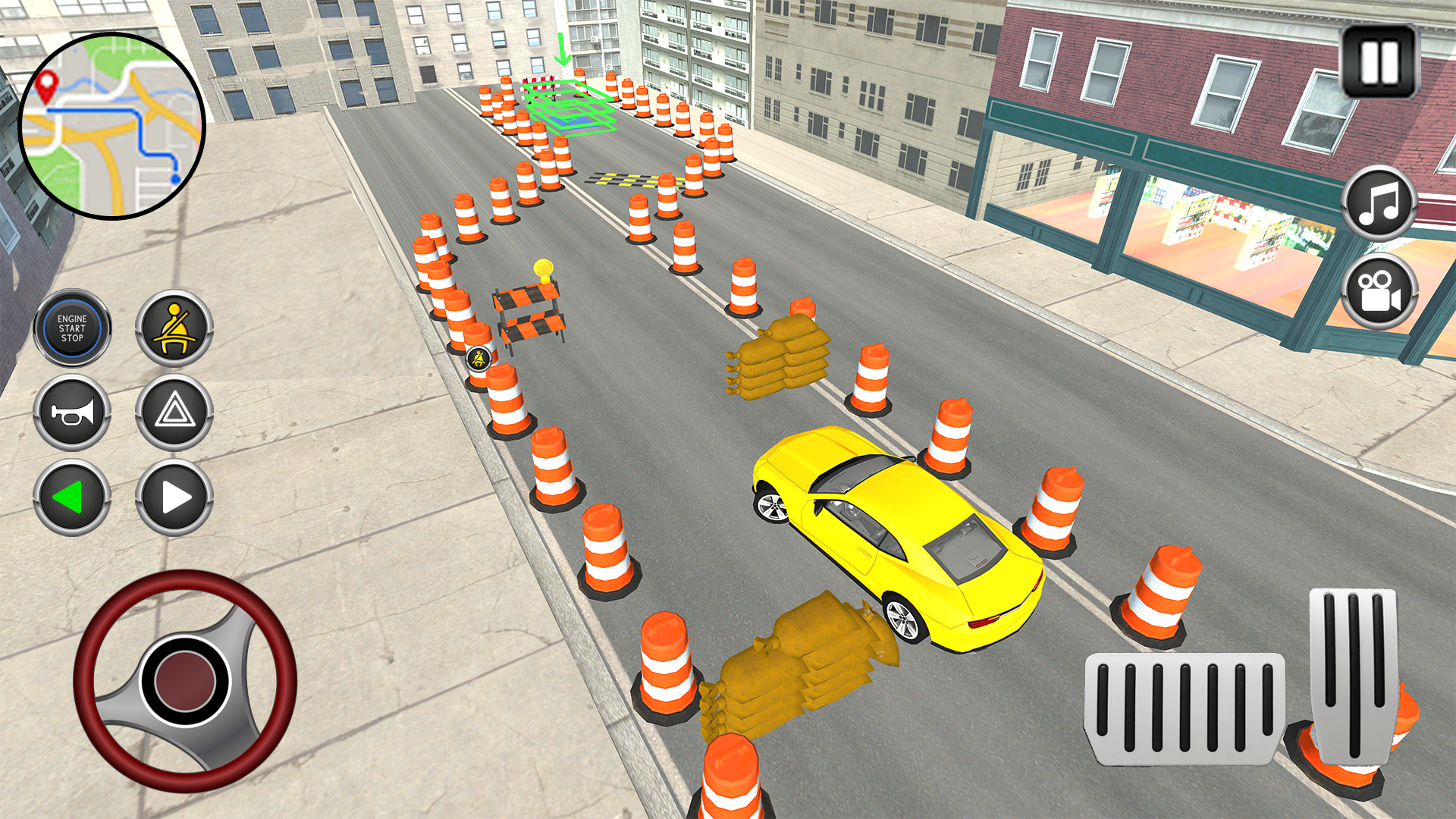 Cuplikan Layar Game Real City Car Parking 3D Game