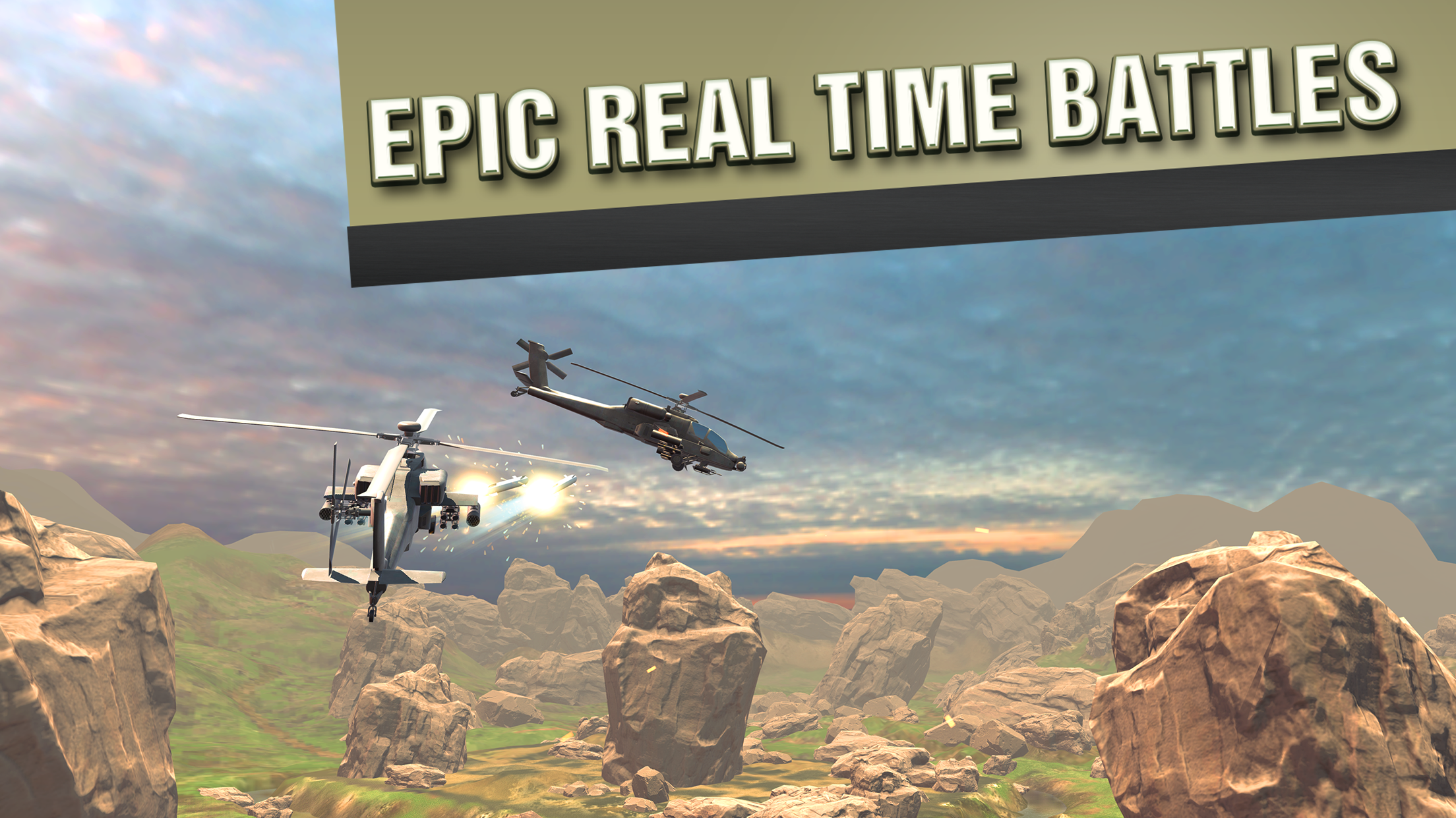 VR Battle Helicopters Game Screenshot