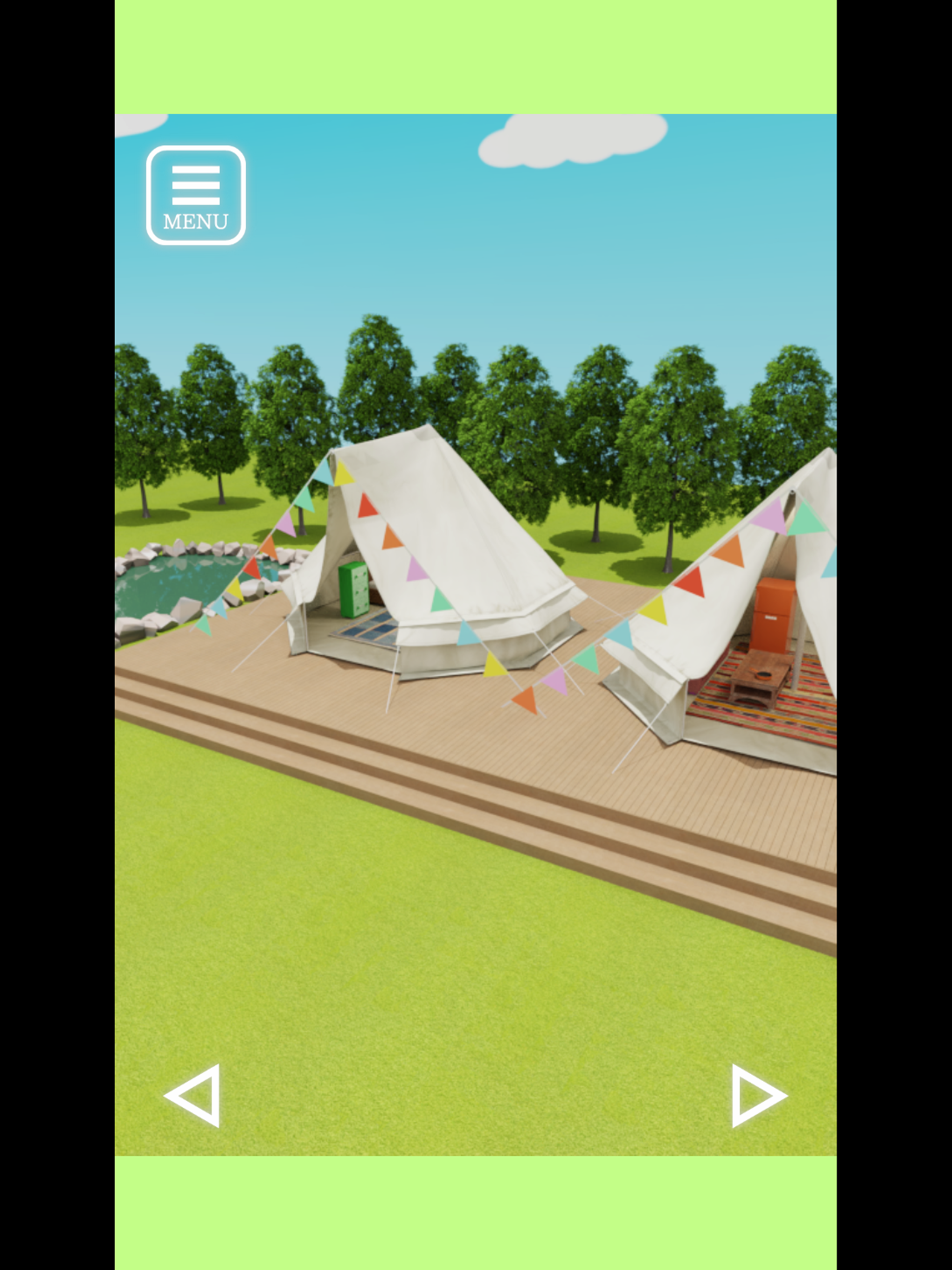 Escape Game Glamping Game Screenshot