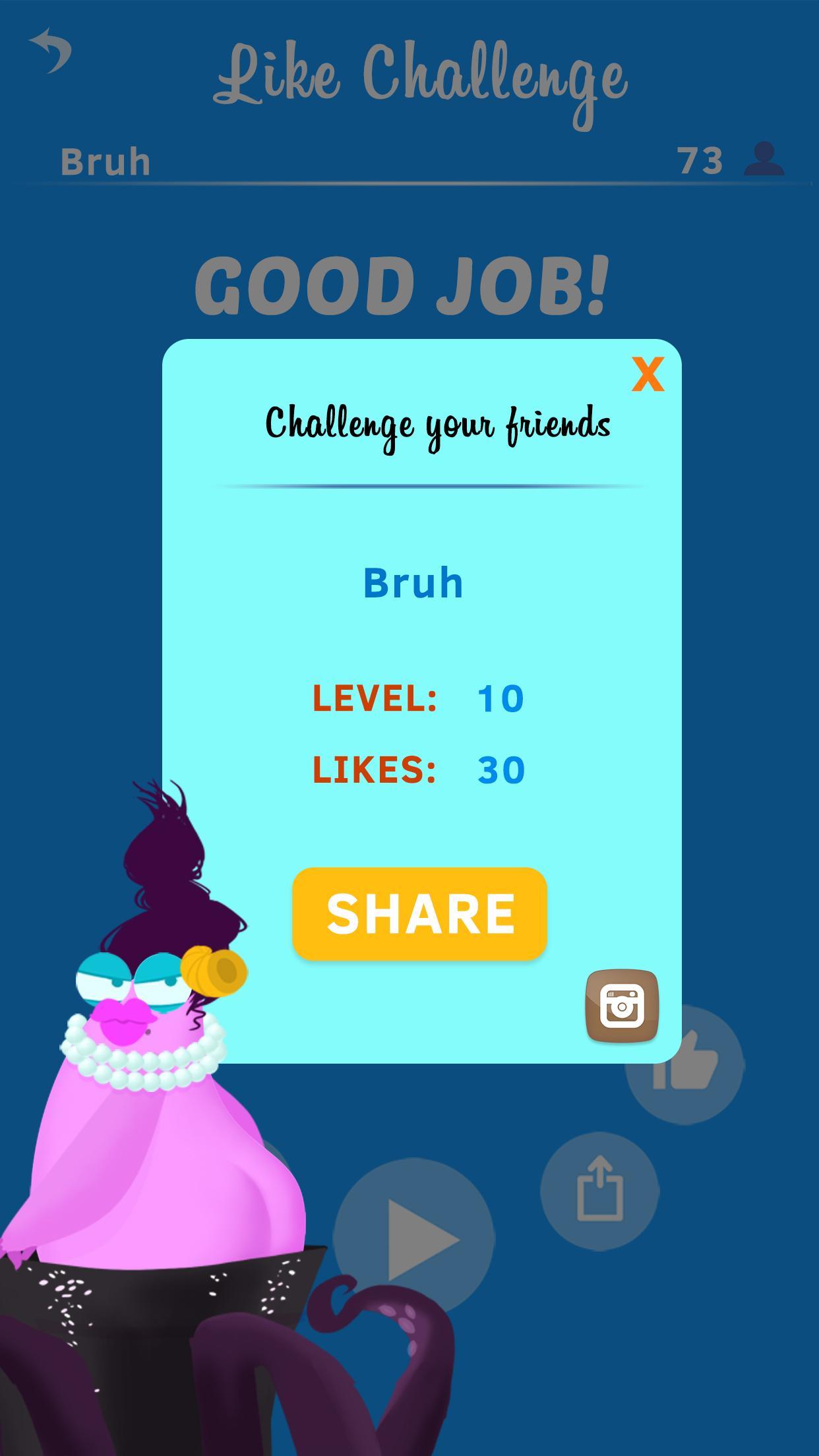 Screenshot of Like Challenge