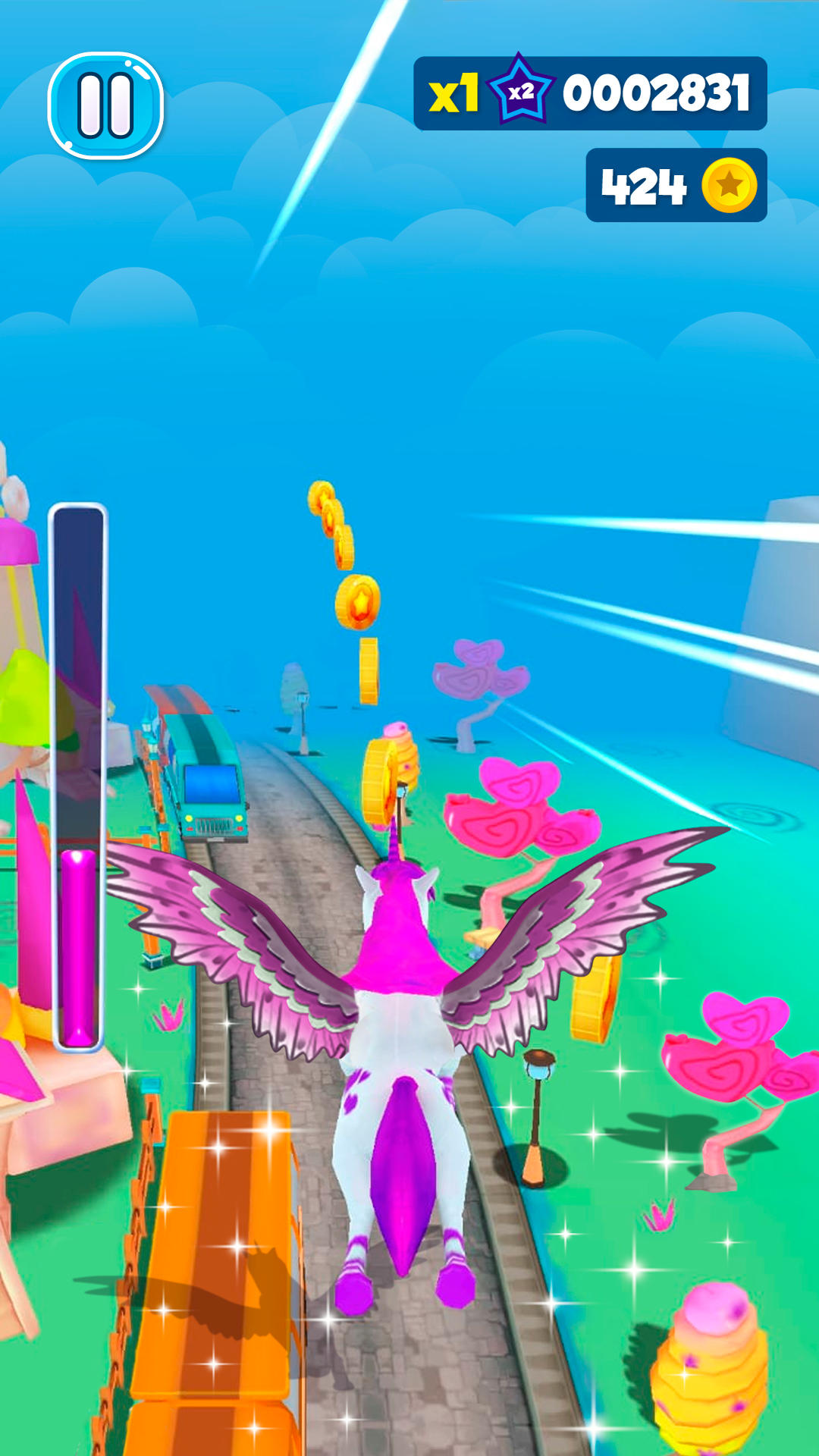 Unicorn Dash: Fun Runner 2 Game Screenshot
