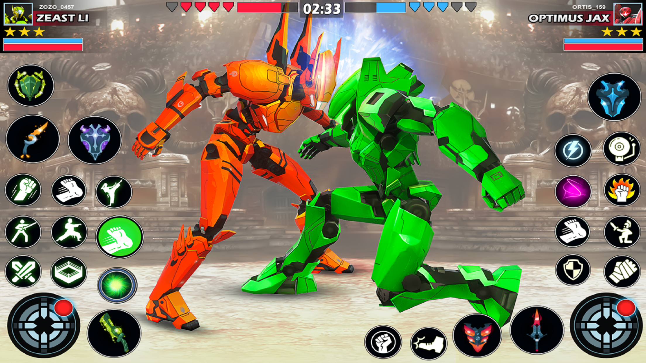 Robot Kung Fu Fighting Games Game Screenshot