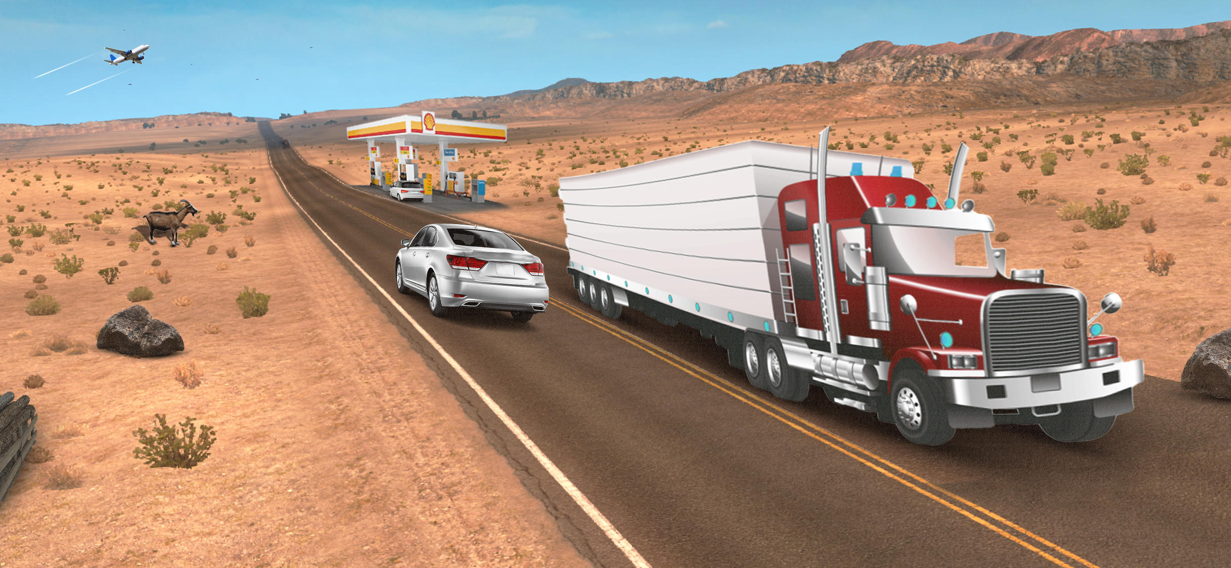US Euro Cargo Truck Driver ภาพหน้าจอเกม