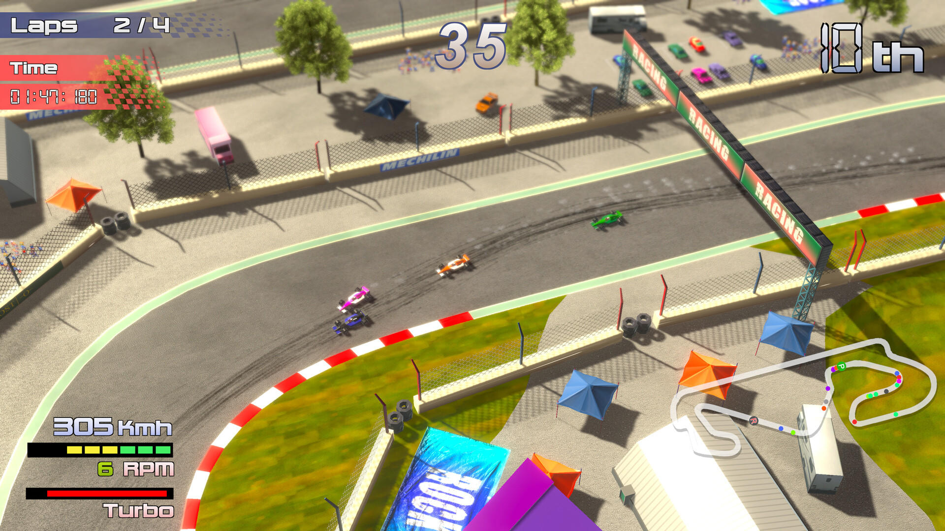 Screenshot of Grand Prix Rock 'N Racing