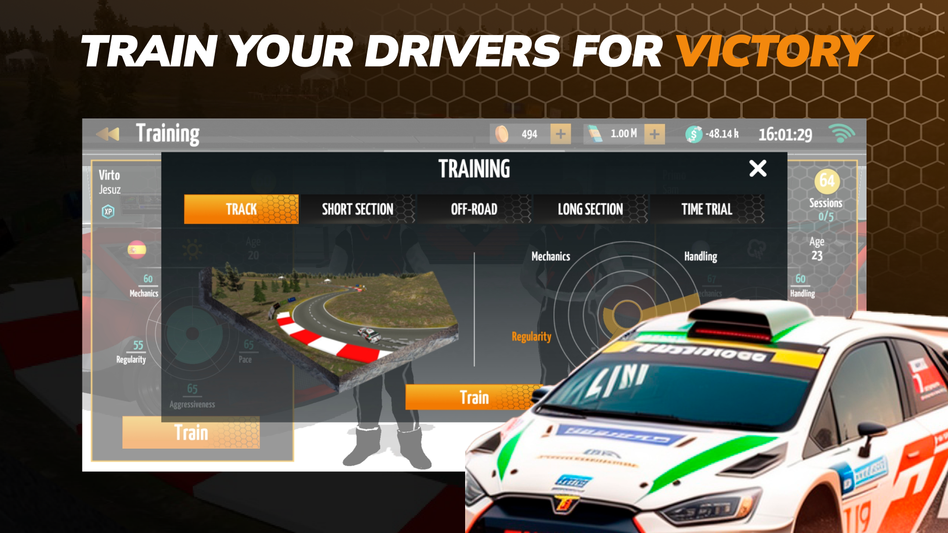 Screenshot of Live Rally Manager