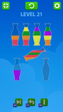 Captura de Tela do Jogo Liquid Sort -Water Sort Puzzle