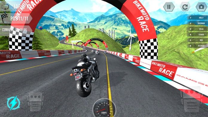Cuplikan Layar Game Bike Racing - Turbo Moto Race