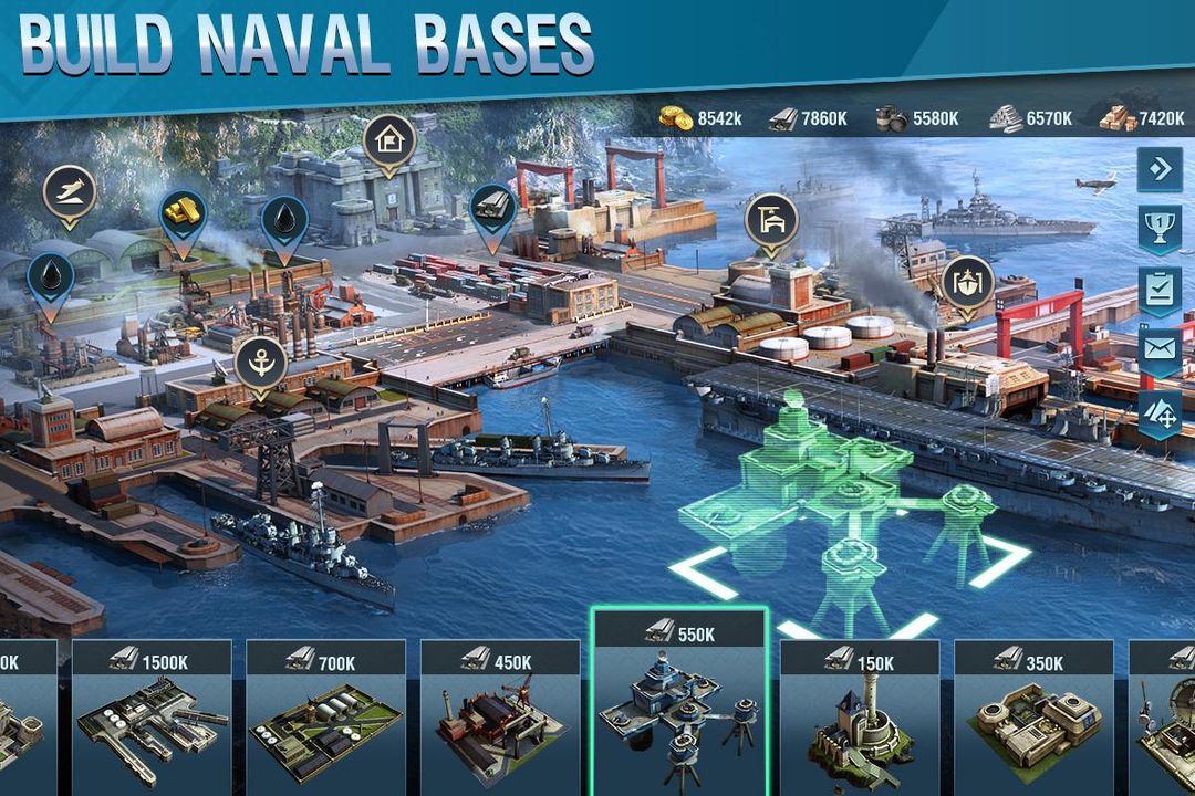 Rise of Fleets: Pearl Harbor 게임 스크린 샷