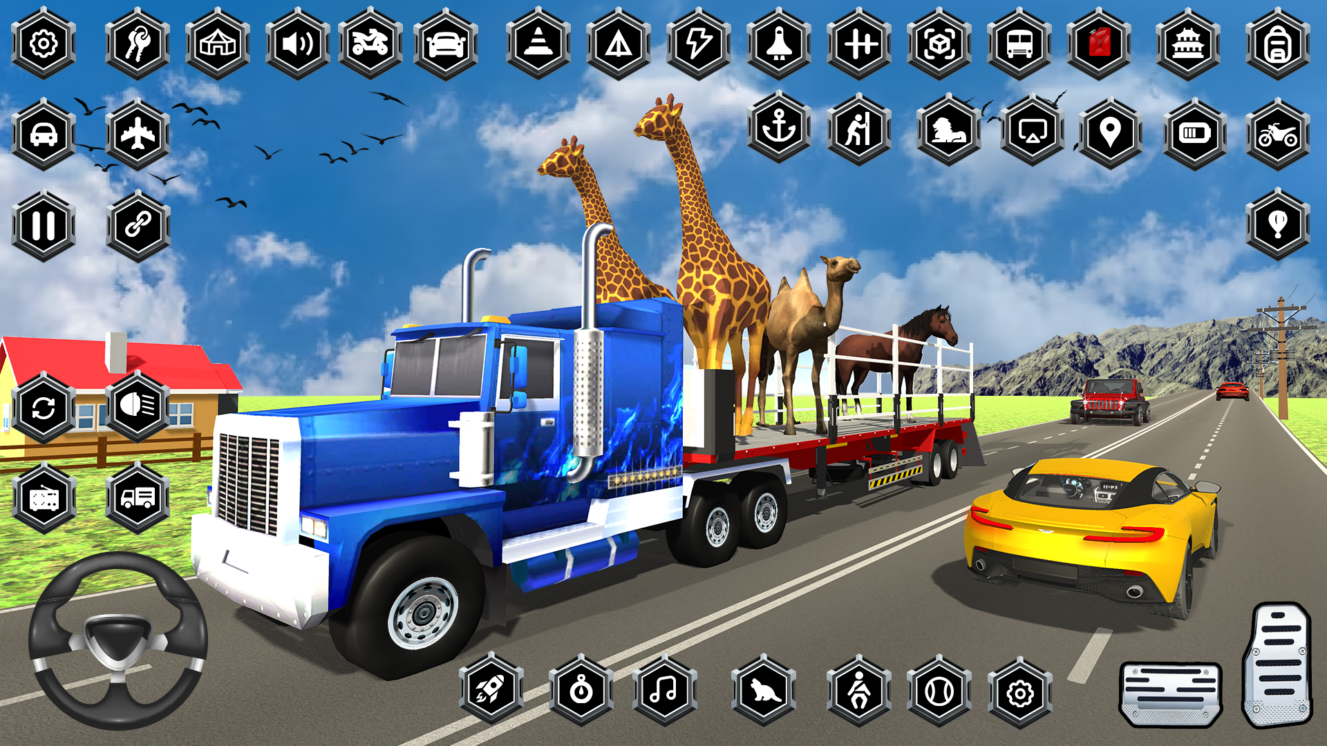 Animal Transporter Truck Game ゲームのスクリーンショット