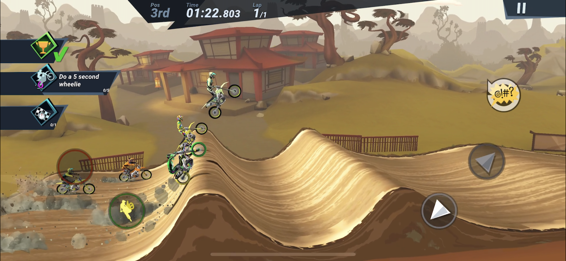 Screenshot 1 of Kỹ năng điên Motocross 3 3.0.1