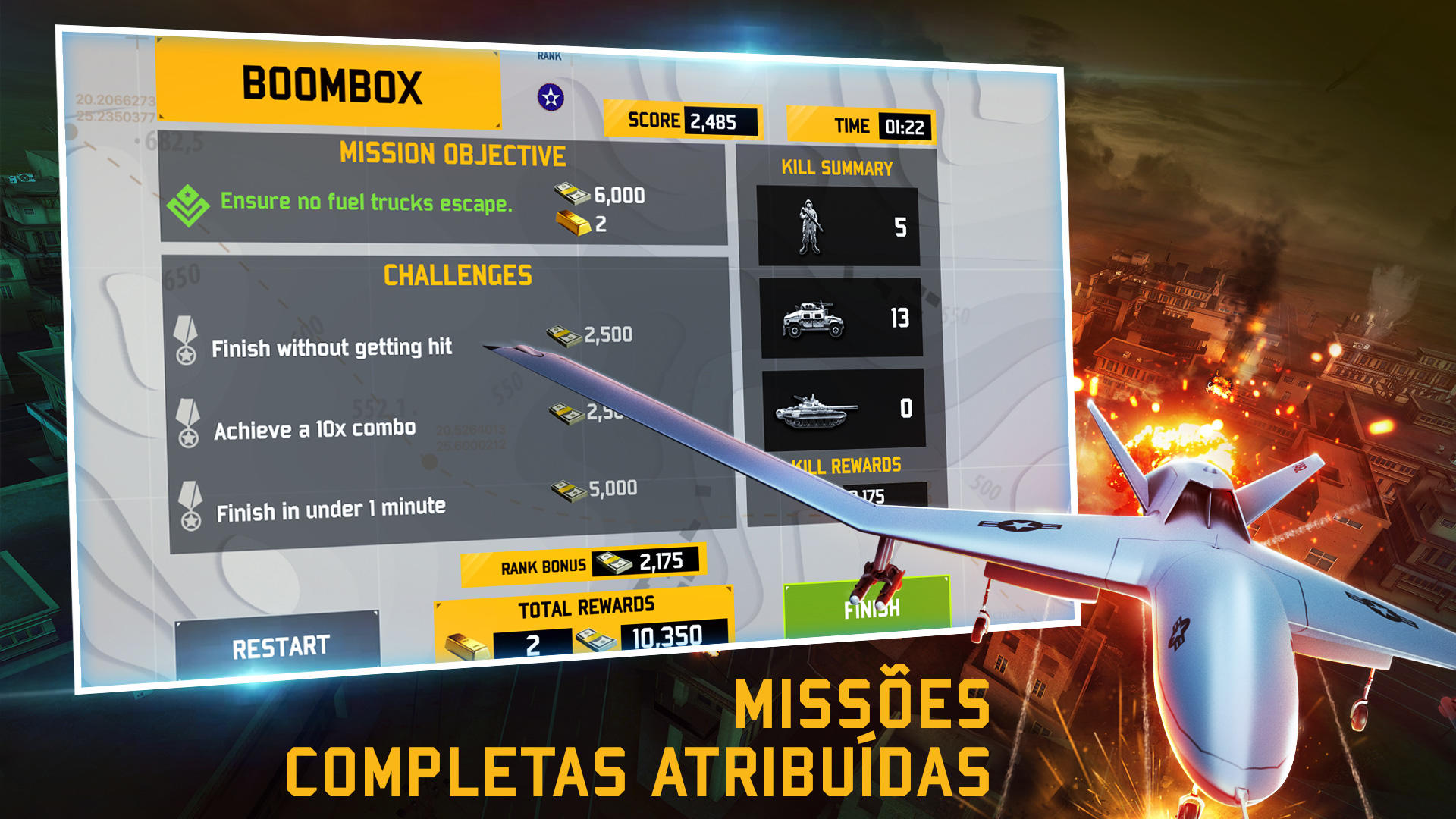 Captura de Tela do Jogo DRONE SHADOW STRIKE 3