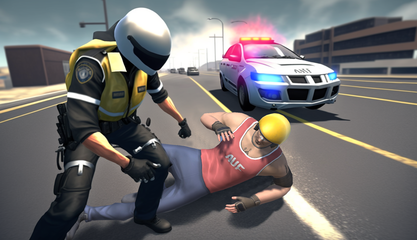 Screenshot 5 of Danger Rider: Bike Race Attack 